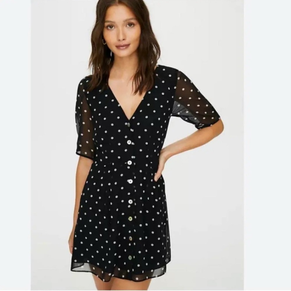 NWT Aritzia Wilfred Button-Front Dress Rustique RARE Size 8 - Picture 2 of 12